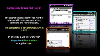 TExES 7-12 (235) Math Exam Competency 1: Quiz Part (1 of 2)