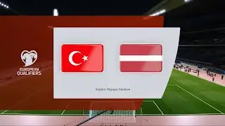 Turkey vs Latvia | Atatürk Olympic Stadium | 2022 FIFA World Cup Qualifiers | PES 2021