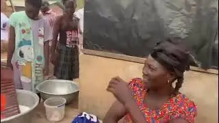Pius Enam Hadzide Spotted Washing Clothes for Constituents During Door to Door Campaign - Adom TV