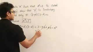 Matrices 18 (Involutary matrices)