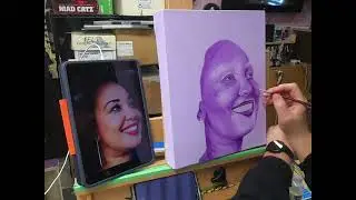 Mr Gast Art Paints a Commission of Crystal