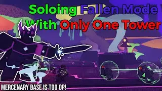 I Solo'd Fallen With ONLY Mercenary Base! | Roblox TDS (v1.19.1)