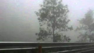 A drive through thick fog