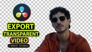 How to Export Transparent Video (Alpha Channel) in DaVinci Resolve