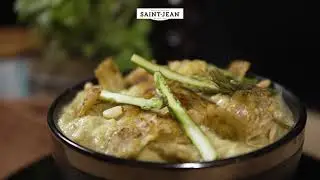 Saint Jean - Recette ravioles à poêler 3 fromages & crème d'asperges (2021)