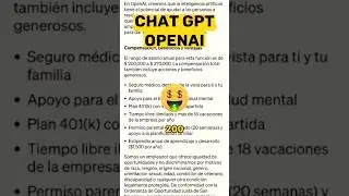 Chat Gtp ¿Cuanto pagan? #chatgpt #openai #ingenieria #sofware #chatgpt4 #tecnologia #ai