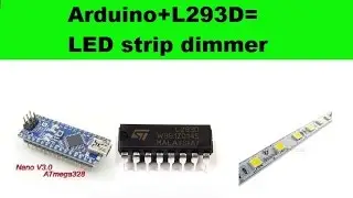 L293D LED strip dimmer arduino