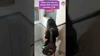 When you Resume School after Summer Vacation 😥