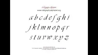 Modern Calligraphy a to z | Calligraphy Tutorials | Calligraphy.