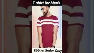 Half T-shirt 👕 for Men Under 399/- 😉 #shorts #amazikshop #2022fashion