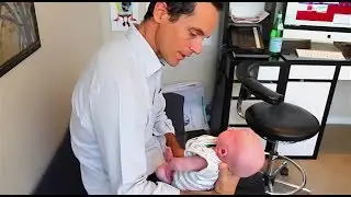 Dr. Ian  - Adjustment for a 3 week Old Baby with Reflux - Gonstead Chiropractic