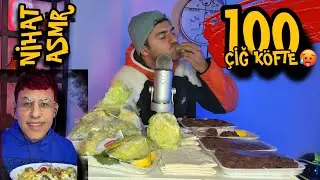 100 Çiğ Köfte ASMR 🌶️ | Nihat ASMR’e Meydan Okudum!
