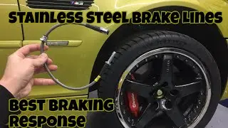 How to: Install Stainless Steel Brake lines for improved brake response! BMW E46 M3 They're worth it