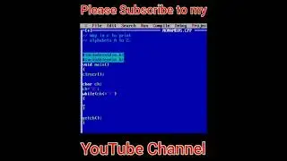 C program to print alphabet A to Z | 