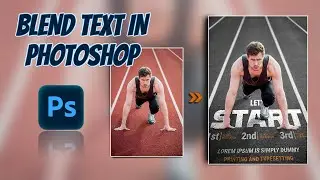 Mastering Text Blending Techniques in Photoshop | A Comprehensive Tutorial #photoshoptricks