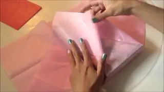 Como empacar un libro en Papel Seda para regalo - Wrapped in tissue paper