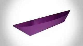 ORIGAMI CANOE - How to Make a Paper Canoe