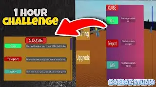 1 Hour GUI Challenge (Roblox Studio)