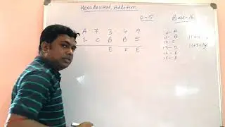 Hexadecimal Addition || NumberSystem || Easy Process || In English