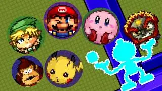 MR GAME&WATCH ALL THROWS!?SSF2 #smash