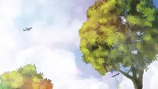 Anime Background making - using photoshop brush and photo manipulation