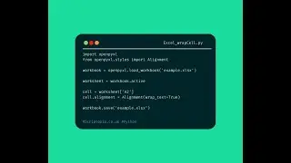 Python openpyxl - Wrap text in cell