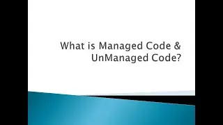 What is Manged and Unamanged code || #csharp #dotnet #technology #softwareengineer #software