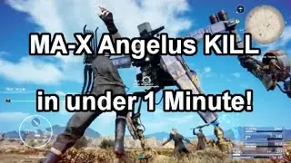 FFXV Angelus kill UNDER A MINUTE! (MA-X Angelus 0 drops Best Accessory Magitek Suit v2)