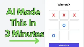 AI Builds Complete TIcTacToe In 3 Minutes (bolt.new)