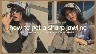 how to get a sharp jawline naturally 🤎✨
