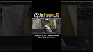✅️ Use 3D Holdouts for more control: Blender VFX tip! 