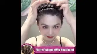 Fluffy Fishbone Wig Headband