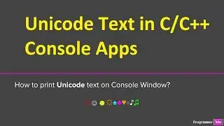 How to print Unicode text on console window using C/C++