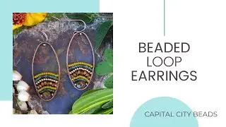 Beaded Loop Earrings
