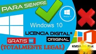 ACTIVAR WINDOWS 10 CON CLAVE TOTALMENTE LEGAL Y ORIGINAL PARA SIEMPRE. (GRATIS)