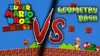 "Super Mario Bros" Original vs GD version | Geometry Dash 2.2