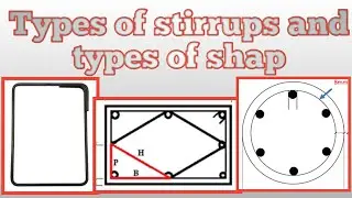Types of stirrups and types of shap