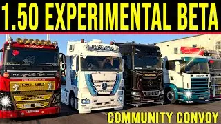 ETS2 1.50 Experimental BETA ★ Community CONVOY I SonntagsTour 🔴 LIVE [2689] EURO TRUCK SIMULATOR 2
