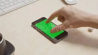 Girl Using a Mobile Phone with Green Screen | Stock Footage - Videohive