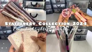 🎀Stationery Collection 2024 | pens, highlighters, stickers, etc.