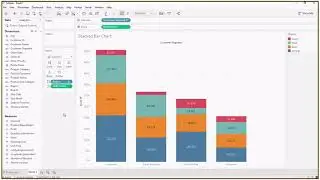 Learn to create Tableau Stacked Bar Chart in 3 mins