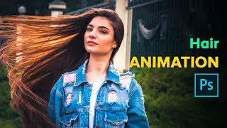 How To Animate Still Hair in Photoshop CC - Tutorial For Beginners