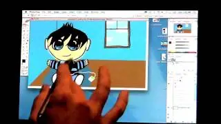 Photoshop to Anime Studio Pro 6 - Script Install - Export Import Example - Wacom 12WX