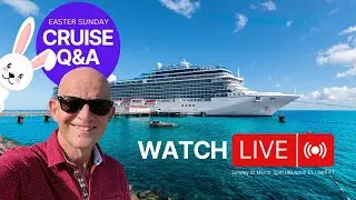 Live Easter Sunday Cruise Q&A: Sunday 31 March 2024: 5pm UK. Noon ET. 9am PT