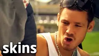The Twins Arrive At School | Skins