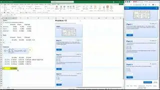 Calculate portfolio expected return and variance using Excel using a variance-covariance matrix