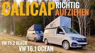 Properly installing the Calicap on a VW California Beach and California Ocean / VW California T6.1