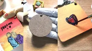 Keychain Paintings / Special Art Compilation/acrylic painting for beginners/satisfying video ☺️☺️