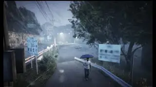 Running Akina Touge Downhill In The Thunderstorm | AE86 Initial D