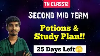 12th standard Second Mid term 2024|Timetable|Portions|Study Plan🔥|25 days Study Plan!!
